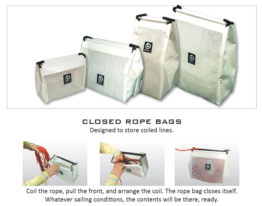 Closed Rope Bags - Outils Ocean 60mm, 25mm, 50mm, 75mm Rope Capacity S