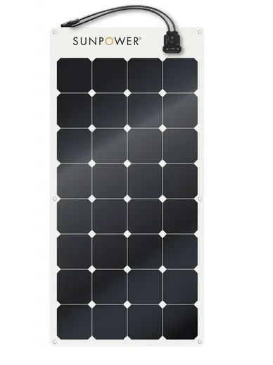 SunPower E-Flex 100W Semi-Flexible Solar Panel – Built for Boats ...