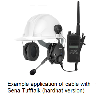 Sena TuffTalk 2-Way Radio Cable for Motorola Radios w/ Multipin Connector