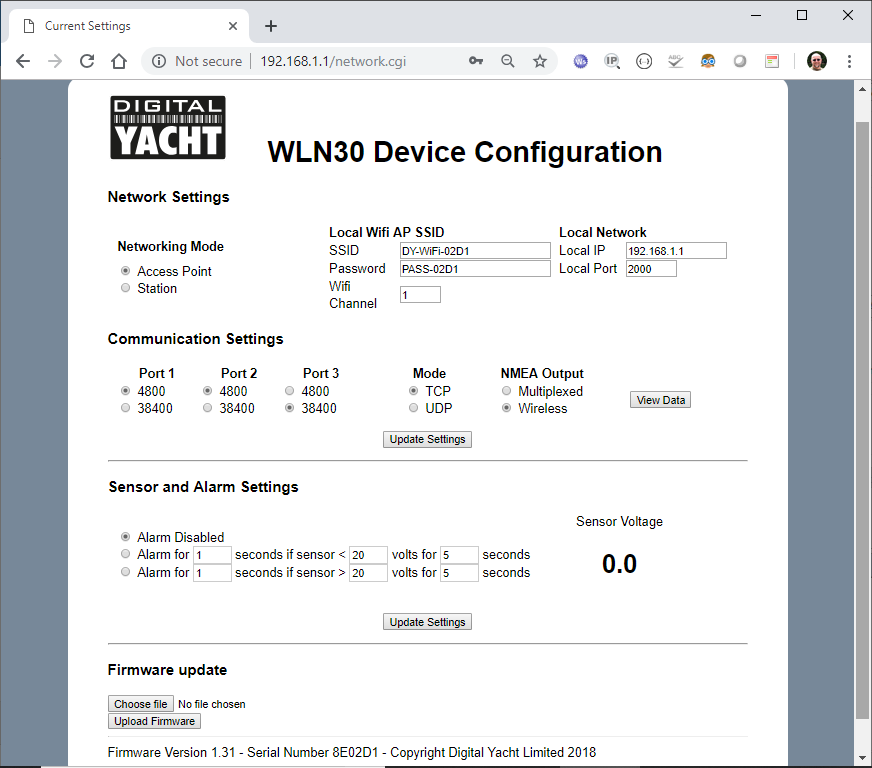 WLN30 – Smart Wireless NMEA Multiplexer